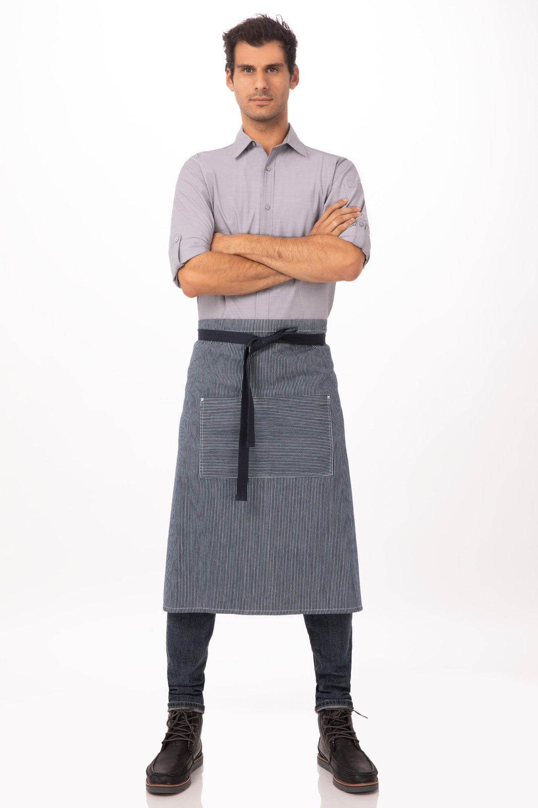Chef Works Portland Bistro Apron- Indigo Blue - Hospitality Connect