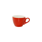 BREW -CHILLI/WHITE LARGE FLAT WHITE CUP 220ml Box of 6 - Hospitality Connect