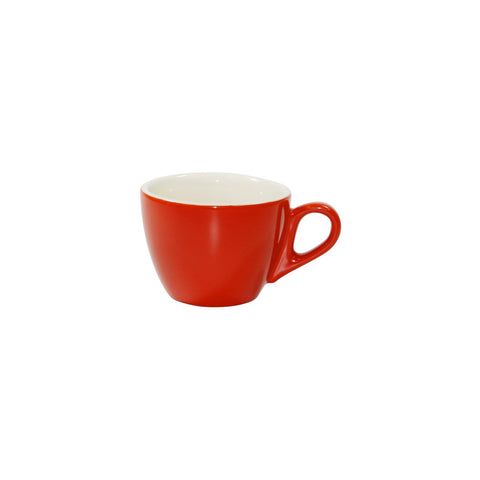 BREW -CHILLI/WHITE LARGE FLAT WHITE CUP 220ml Box of 6 - Hospitality Connect