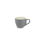 BREW-FRENCH GREY/WHITE ESPRESSO CUP 90ml Box of 6 - Hospitality Connect