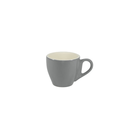 BREW-FRENCH GREY/WHITE ESPRESSO CUP 90ml Box of 6 - Hospitality Connect
