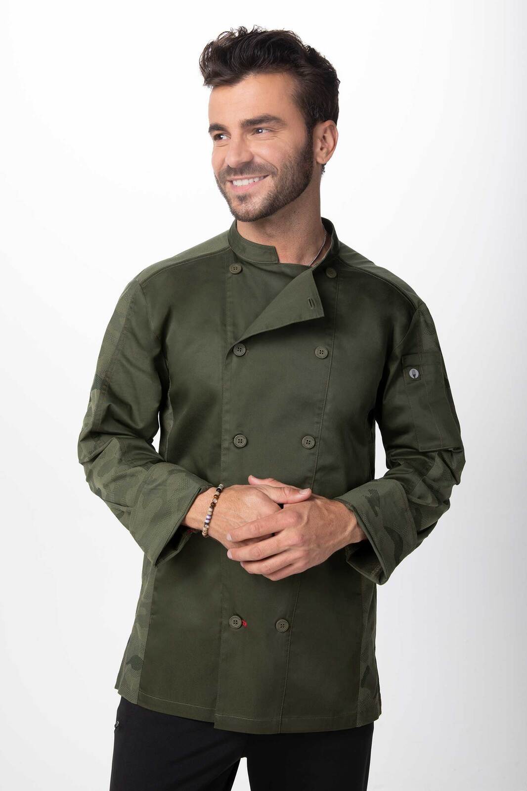 Chef Works Men's Mojave Chef Jacket- Green - Hospitality Connect