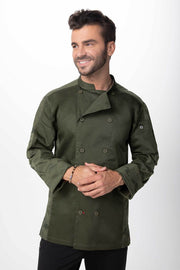 Chef Works Men's Mojave Chef Jacket- Green - Hospitality Connect