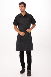 Chef work Adjustable Bib Apron- Black - Hospitality Connect