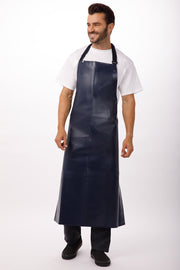 Chef works Long PVC Bib Apron- Navy - Hospitality Connect