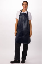 Chef works Short PVC Bib Apron- Navy - Hospitality Connect