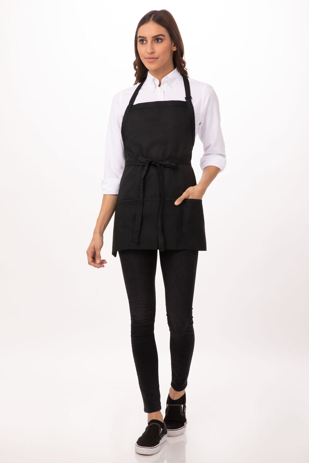Chef Works Three Pocket Apron- Black - Hospitality Connect