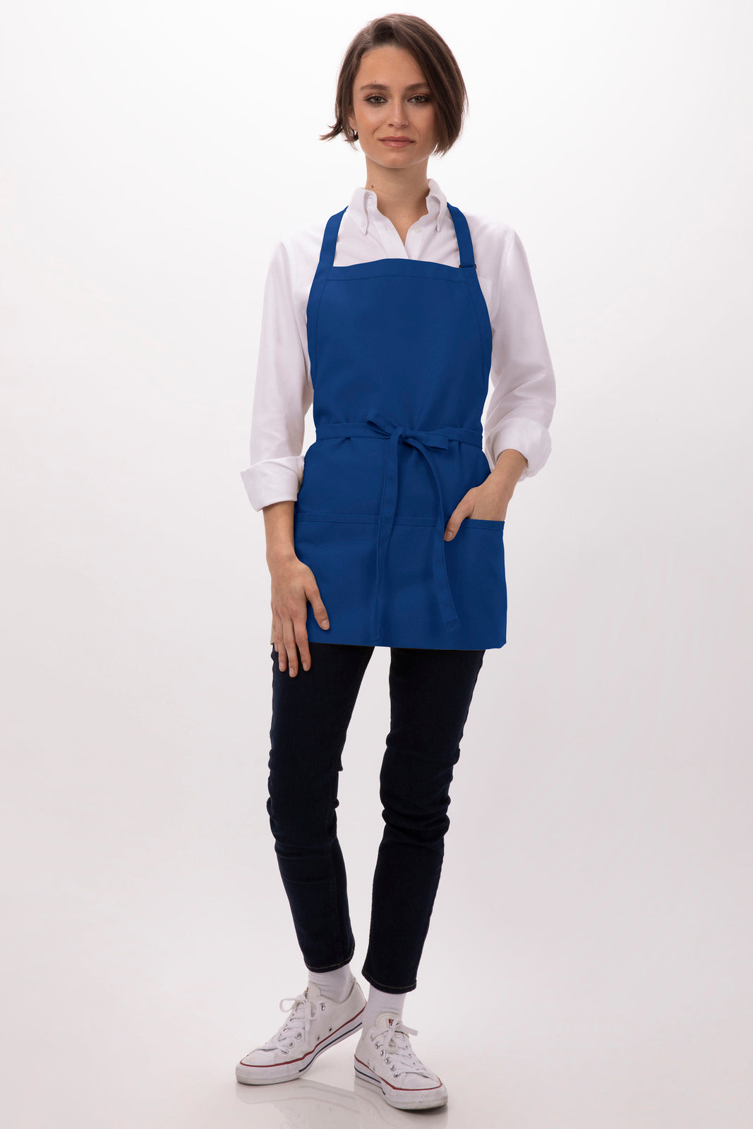 Chef Works Three Pocket Apron- Royal - Hospitality Connect