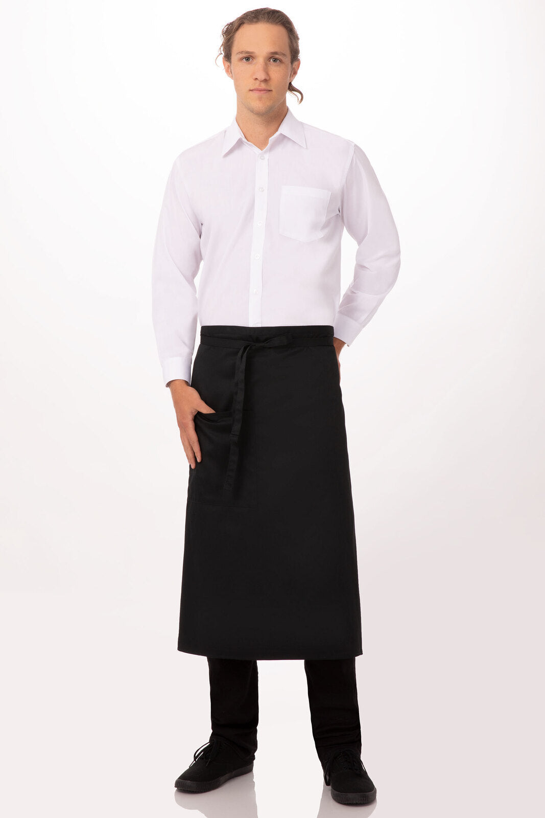 Chef Works Bistro Apron- Black - Hospitality Connect