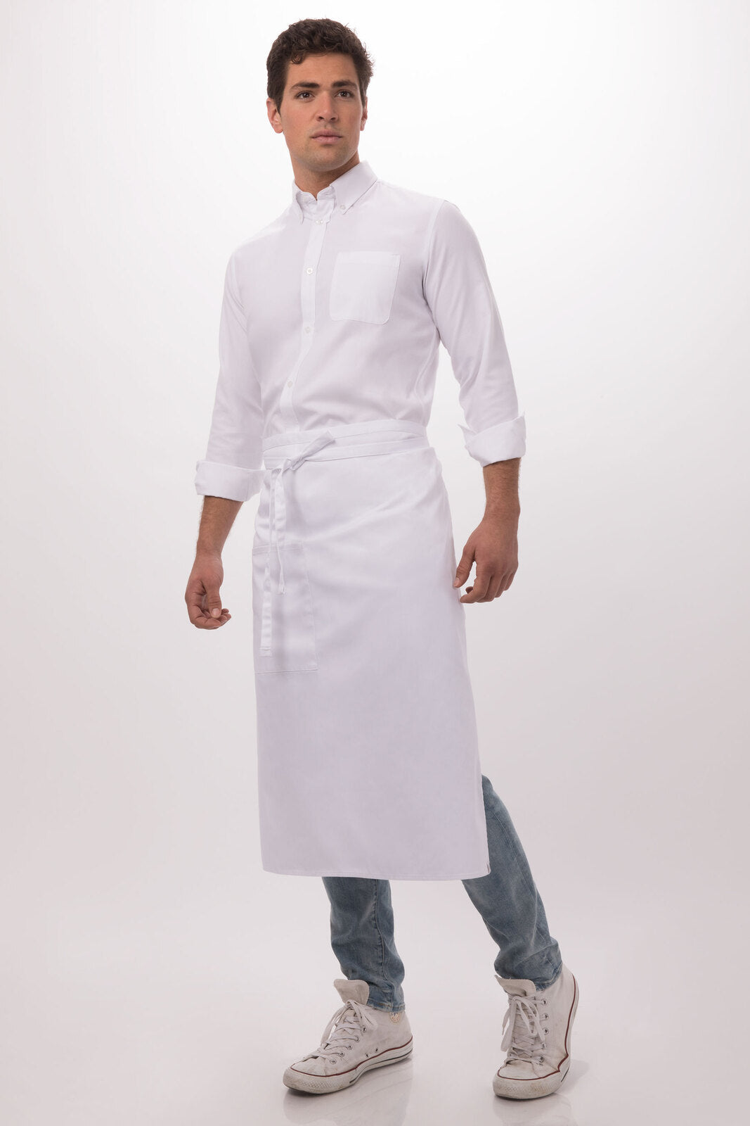 Chef Works  Bistro Apron- White - Hospitality Connect