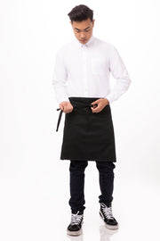 Chef Works Half Bistro Apron- Black - Hospitality Connect