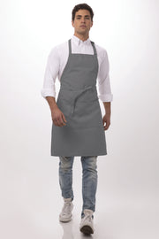Chef Works Bib Apron- Grey - Hospitality Connect
