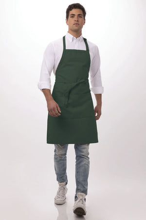 Chef Works Bib Apron - Hunter Green - Hospitality Connect