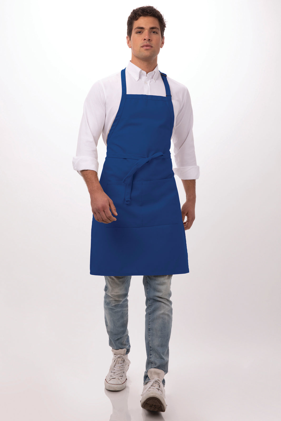 Chef Works Bib Apron- Royal - Hospitality Connect