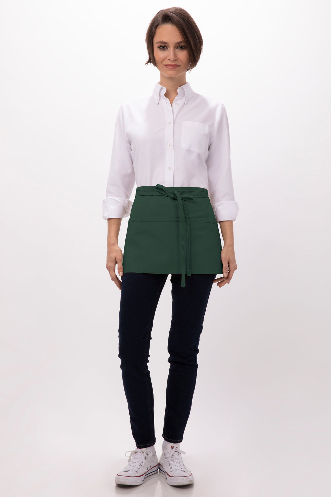 Chef Works Waist Apron- Hunter Green - Hospitality Connect
