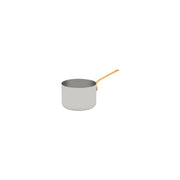 CHEF INOX MINIATURE SAUCEPAN w/BRASS HDL 90x60mm18/10 - Hospitality Connect