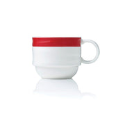 MAXADURA RESONATE- COFFEE CUP STACKABLE 265ml RED BAND Box of 12 - Hospitality Connect