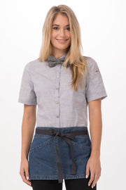 Chef Works Crosshatch Bow Tie- Steel Grey - Hospitality Connect