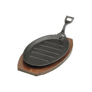 CHEF INOX STEAK SIZZLER w/HDL BLK CAST IRON 290x180mm - Hospitality Connect