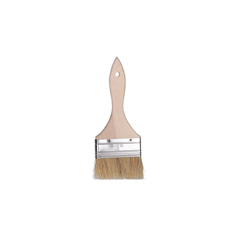 CHEF INOX PASTRY BRUSH NATURAL BRISTLES w/WOOD HDL 75mm/ 3" - Hospitality Connect