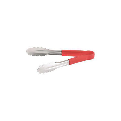 CHEF INOX UTILITY TONG S/S 300mm RED - Hospitality Connect