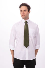 Chef works Solid Dress Tie- Green - Hospitality Connect