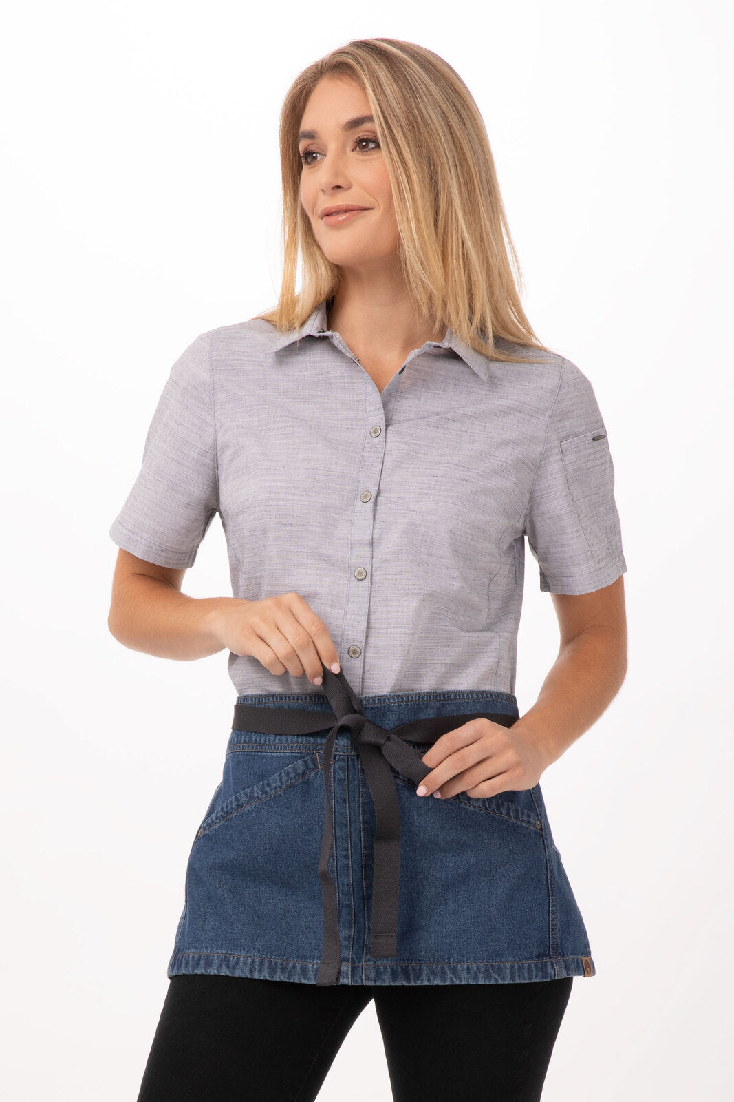 Chef Works Berkeley Snap-On Waist Ties- Grey - Hospitality Connect