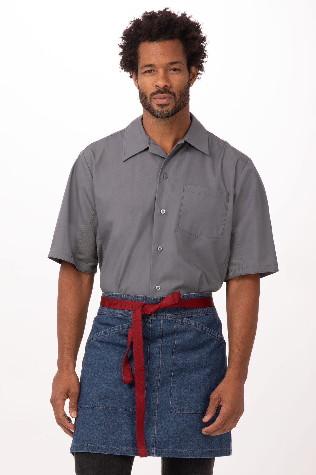 Chef Work Berkeley Snap-On Waist Ties- Wine - Hospitality Connect