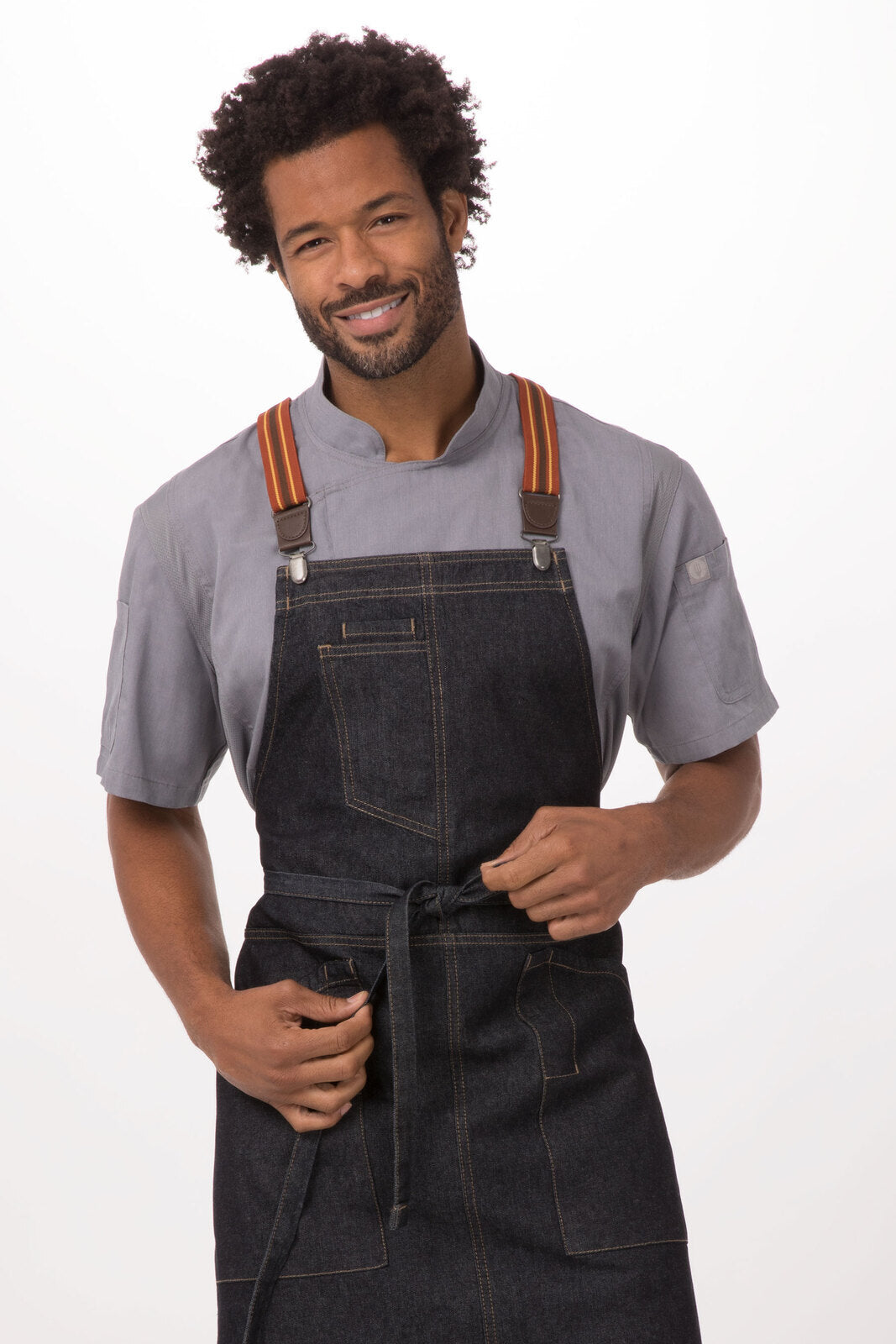 Chef Works Berkeley Apron Suspenders- Rust Clay - Hospitality Connect
