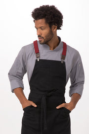Chef Works Berkeley Apron Suspenders- Wine - Hospitality Connect