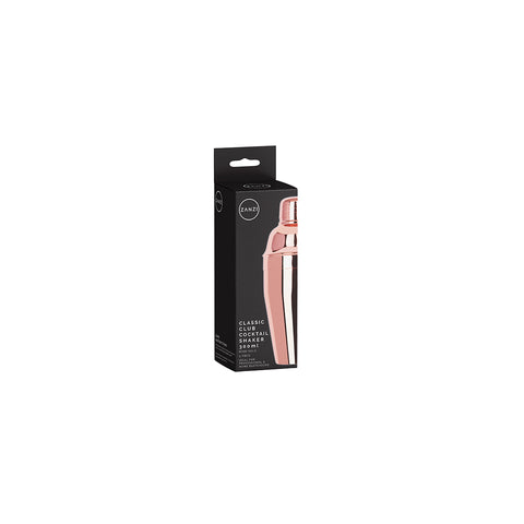 ZANZI CLASSIC CLUB COCKTAIL SHAKER 3pc ROSE GOLD 300ml - Hospitality Connect