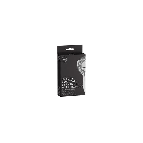 ZANZI LUXURY STRAIN COCKTAIL STRAINER w/HDL S/S 200x110mm - Hospitality Connect