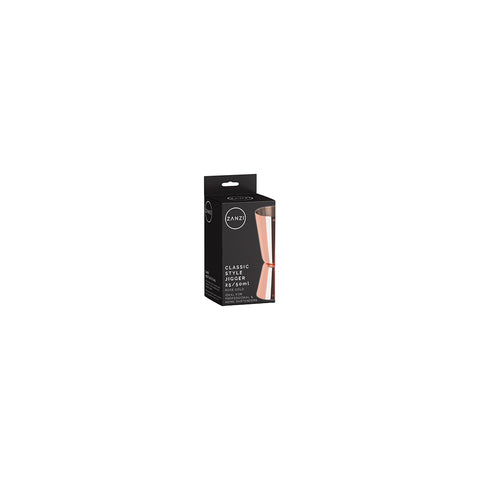 ZANZI CLASSIC STYLE JIGGER ROSE GOLD 44X38X98mm 25/50ml - Hospitality Connect
